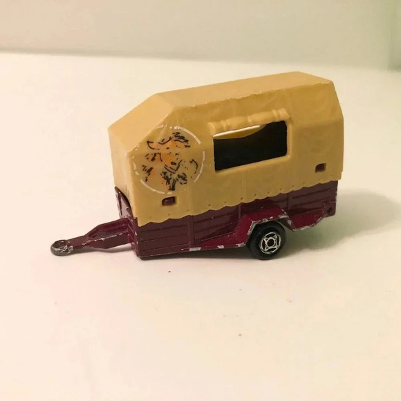 Vintage Majorette Horse Trailer Black Stallion Horse  Figure Made In France - Picture 10 of 11